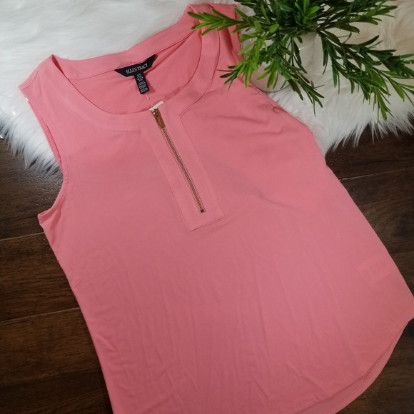 Ellen Tracy Tops - Ellen Tracy Sheer Tank Top| sz Medium | pink